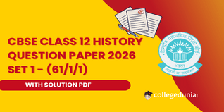 CBSE Class 12 History Set 1 - (61/1/1) Question Paper 2026 with Solution PDF